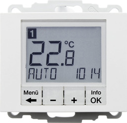 REGULATOR TEMPERATURY ZE STEROWANIEM CZASOWYM I ELEMENTEM CENTRALNYM BIAŁY B.KWADRAT - 20448989 - HAGER - BERKER