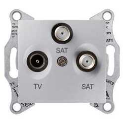 GNIAZDO TV/SAT/SAT KOŃCOWE ALUMINIUM SEDNA  - SDN3502160 - SCHNEIDER ELECTRIC