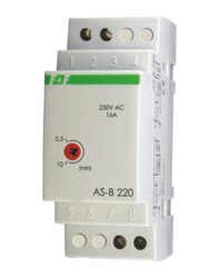 AUTOMAT SCHODOWY 16A 230V Z PRZECIWBLOKADĄ ZAKRES 0.5-10 MINUT SZYNA TH35 AS-BOX-220 - AS-B220 - F&F