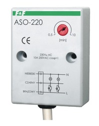 AUTOMAT SCHODOWY 10A 230V N/T OBUDOWA HERMETYCZNA PRZEWÓD 0.5M AS0-220 - ASO-220 - F&F