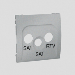 POKRYWA GNIAZDA ANTENOWEGO RTV-SAT-SAT ALUMINIUM SIMON CLASSIC - MAS2P/26 - KONTAKT SIMON