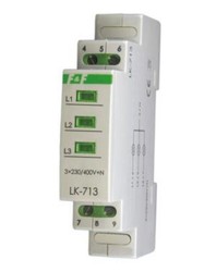 LAMPKA LED SYGNALIZACYJNA POTRÓJNA KOLOR ZIELONY-ZIELONY-ZIELONY ZASILANIE 230V LK-713 G - LK-713G - F&F