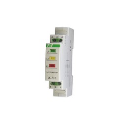 LAMPKA LED SYGNALIZACYJNA POTRÓJNA KOLOR ŻÓŁTY-CZERWONY-ZIELONY ZASILANIE 230V LK-713 K - LK-713K - F&F