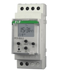 ZEGAR STERUJĄCY 16A JEDNOKANAŁOWY Z PRZERWĄ NOCNĄ STEROWANIE 24-264V AC/DC PCZ-525 - PCZ-525 - F&F