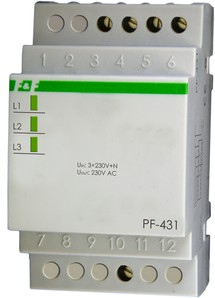 PRZEŁĄCZNIK AUTOMATYCZNY FAZ 16A 3X230V+N Z FAZĄ PRIORYTETOWĄ PF-431 - PF-431 - F&F
