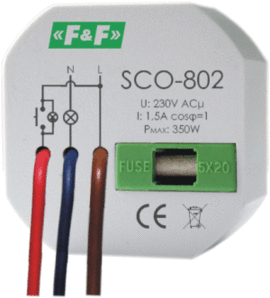 ŚCIEMNIACZ OŚWIETLENIA Z PAMIĘCIĄ, DO PUSZKI 60 SCO-802  - SCO-802 - F&F