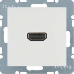 GNIAZDO HDMI BIAŁY MAT S.1/B.1/B.3/B.7  - 3315421909 - HAGER - BERKER