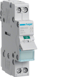 MODUŁOWY ROZŁĄCZNIK IZOLACYJNY 2-POLOWY 25A - SBN225 - HAGER - BERKER
