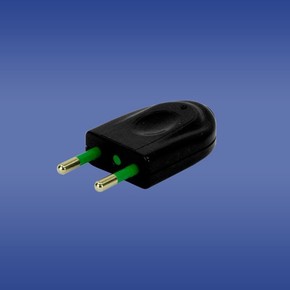 WTYCZKA PŁASKA BEZ UZIEMIENIA 16A 2P FWC CZARNA - 51.222 - ELEKTROPLAST OPATÓWEK