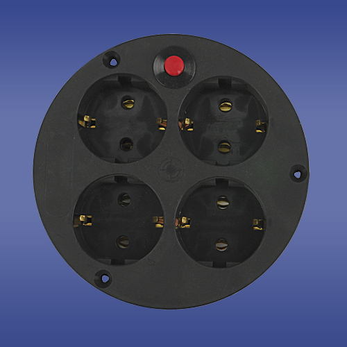 GNIAZDO DO PRZEDŁUŻACZA SCHUCO 4X220V+ TERMIK GDPS - 32.52 - ELEKTROPLAST OPATÓWEK