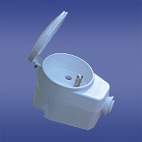 GNIAZDO WTYCZKOWE 16A 2P+Z 230V IP20 AWA-GKB BIAŁY - 51.45 - ELEKTROPLAST OPATÓWEK