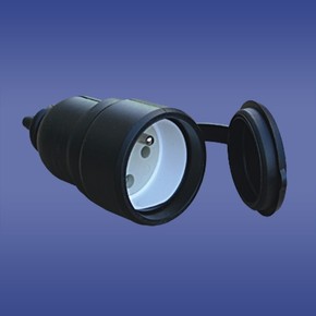 GNIAZDO PRZENOŚNE GUMOWE 16A 2P+Z 230V IP44 AWA-GO CZARNE - 51.70 - ELEKTROPLAST OPATÓWEK
