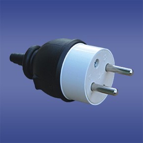 WTYCZKA PROSTA ROZBIERALNA Z UZIEMIENIEM 16A 2P IP44 AWA-WO CZARNA - 51.75 - ELEKTROPLAST OPATÓWEK
