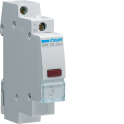 Lampka sygnalizacyjna, czerwona 230V AC - SVN122 - HAGER - BERKER