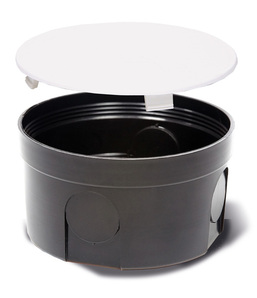PUSZKA P/T PO-80F DO ŚCIAN MUROWANYCH CZARNA FI 80X50MM - 0207-00 - ELEKTRO-PLAST NASIELSK