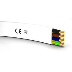 YDYp 4x1,5  750V  zo  biały przewód - G-106475 - KABLE I PRZEWODY