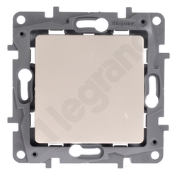 PRZYCISK JEDNOBIEGUNOWY 6 A KREMOWY NILOE ECO - 664607 - LEGRAND