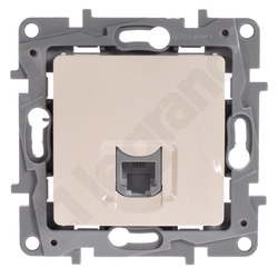 GNIAZDO KOMPUTEROWE POJEDYNCZE RJ45 KAT. 5 UTP KREMOWE NILOE ECO - 664671 - LEGRAND