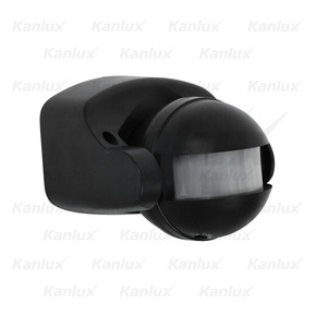 CZUJNIK RUCHU PIR ŚCIENNY 165&deg; 1200W IP44 CZARNY ALER JQ-30-B - 461 - KANLUX