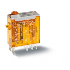 PRZEKAŹNIK 8A 2 STYKI PRZEŁĄCZNE STEROWANIE 24V AC FINDER - 46.52.8.024.0040 - ASTAT-LOGISTYKA