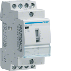 STYCZNIK ZE STEROWANIEM RĘCZNYM 4NO 25A 230V AC. - ERC425 - HAGER - BERKER