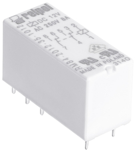 PRZEKAŹNIK MINIATUROWY STEROWANIE 12V DC STYK PRZEŁĄCZNY 2P RM84-2012-35-1012 - 600335 - RELPOL