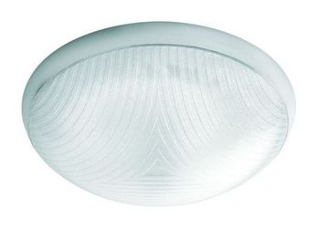 PLAFONIERA 75W E27 IP44 BIAŁA KLOSZ PRZEZROCZYSTY CAMEA - 140235 - LENA LIGHTING