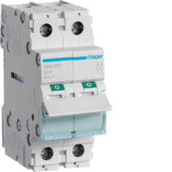 MODUŁOWY ROZŁĄCZNIK IZOLACYJNY 2-POLOWY 80A - SBN280 - HAGER - BERKER