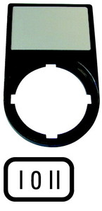 TABLICZKA Z RAMKĄ I OPISEM I 0 II M22S-ST-X93 - 216486 - EATON