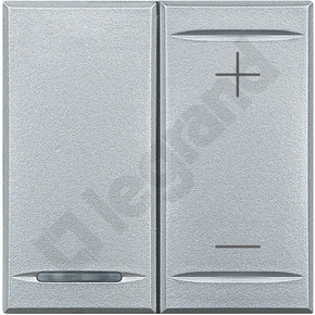 ŚCIEMNACZ PRZYCISKOWY 3-400W 2 MODUŁY ALUMINIUM AXOLUTE  - HC4411 - LEGRAND