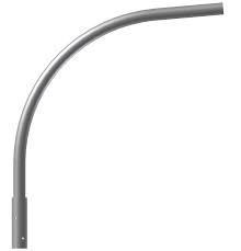 WYSIĘGNIK ALUMINIOWY 1-RAMIENNY ANODOWANY INOX WR-14/1 - 472141/C45 - SŁUPY - ROSA