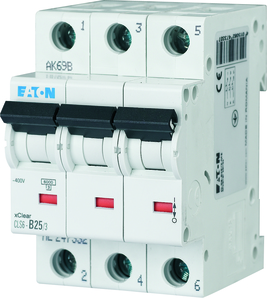 WYŁĄCZNIK NADPRĄDOWY B 20A 3 POLOWY CHARAKTERYSTYKA B CLS6 - 270409 - EATON