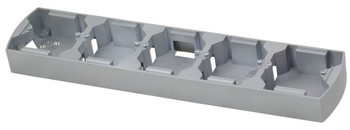 PUSZKA INSTALACYJNA PIĘCIOKROTNA POZIOMA SREBRNA GAZELA - PNP-5JH/18 - OSPEL