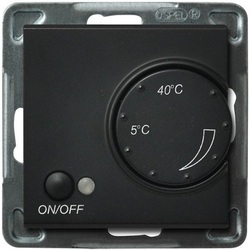 REGULATOR TEMPERATURY CZARNY METALIK SONATA - RTP-1R/M/33 - OSPEL