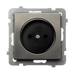 GNIAZDO POJEDYNCZE STAL INOX SONATA - GP-1RM/M/37 - OSPEL