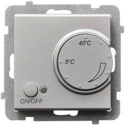 REGULATOR TEMPERATURY SREBRO MAT SOANATA - RTP-1R/M/38 - OSPEL