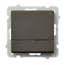 ŁĄCZNIK SCHODOWY Z PODŚWIETLENIEM CZEKOLADOWY METAL SONATA - ŁP-3RS/M/40 - OSPEL