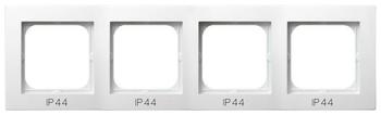 RAMKA POCZWÓRNA DO ŁĄCZNIKÓW IP44 BIAŁY AS - RH-4G/00 - OSPEL