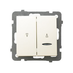 ŁĄCZNIK ŻALUZJOWY Z PODŚWIETLENIEM ECRU AS - ŁP-7GS/M/27 - OSPEL
