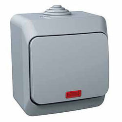 ŁĄCZNIK 1-BIEGUNOWY Z PODŚWIETLENIEM SZARY CEDAR PLUS - WDE000614 - SCHNEIDER ELECTRIC