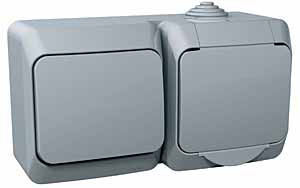 ZESTAW ŁĄCZNIK + GNIAZDO SZARY CEDAR PLUS - WDE000680 - SCHNEIDER ELECTRIC