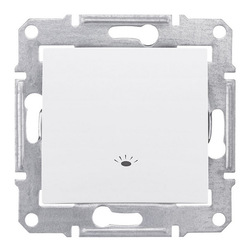 PRZYCISK "ŚWIATŁO" IP44 BIAŁY SEDNA - SDN0900321 - SCHNEIDER ELECTRIC