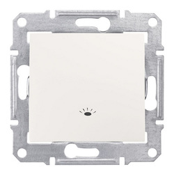 PRZYCISK "ŚWIATŁO" IP44 KREMOWY SEDNA - SDN0900323 - SCHNEIDER ELECTRIC