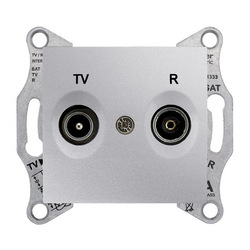 GNIAZDO R/TV PRZELOTOWE ALUMINIUM - SDN3301360 - SCHNEIDER ELECTRIC