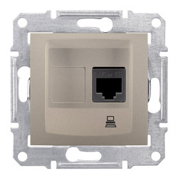 GNIAZDO KOMPUTERPWE KAT. 5E EKRANOWNE SATYNA - SDN4500168 - SCHNEIDER ELECTRIC