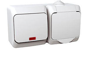 ZESTAW ŁĄCZNIK PODŚWIETLANY + GNIAZDO BIAŁY CEDAR PLUS - WDE000581 - SCHNEIDER ELECTRIC