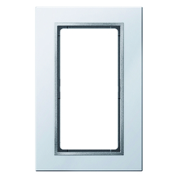 RAMKA Z DUŻYM WYCIĘCIEM ALUMINIUM B.7  - 13096414 - HAGER - BERKER