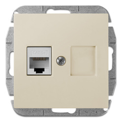 GNIAZDO KOMPUTEROWE RJ45 KREMOWY SENTIA - 1448-11 - ELEKTRO-PLAST NASIELSK