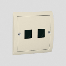 GNIAZDO KOMPUTEROWE RJ45 KRONE PODWÓJNE KAT 5E MONTAŻ NA WKRĘTY BEŻ SIMON CLASSIC - M5K2/12 - KONTAKT SIMON