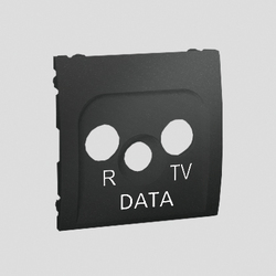 POKRYWA GNIAZDA ANTENOWEGO RTV-DATA MATOWY GRAFIT SIMON CLASSIC - MADP/28 - KONTAKT SIMON